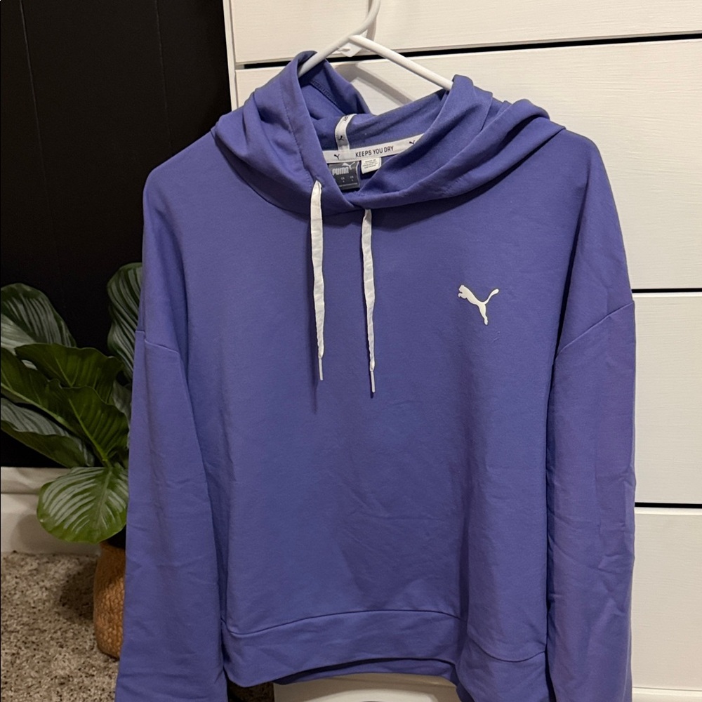 Puma Lavender Hoodie with White Logo